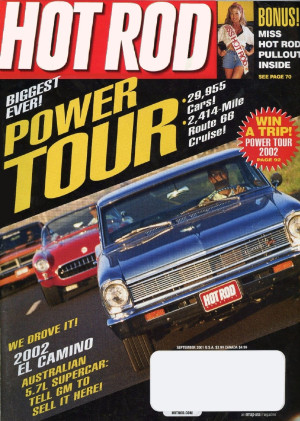 HOT ROD 2001 SEPT - TOMMY IVO, HOLDEN UTE SS, GTX